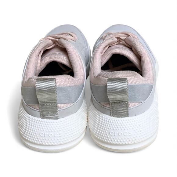 LiteRide by CROCS Light Gray & Pink Sneaker Women's Size 9W EUC - Picture 3 of 8